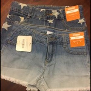 Little girls jean shorts